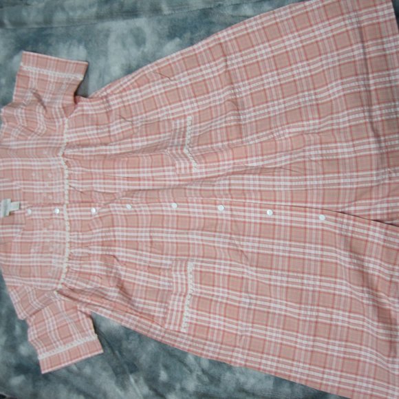Ladies Short Sleeve Pink House Coat Robe 2x NOS - Picture 3 of 9